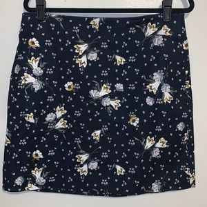 LOFT moody floral skirt